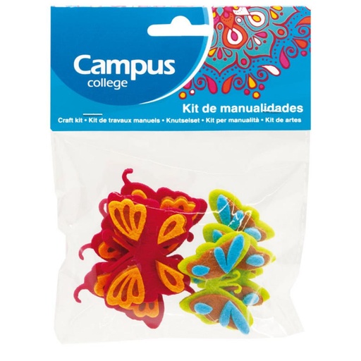 [630837] CAMPUS MARIPOSAS FIELTRO 6U