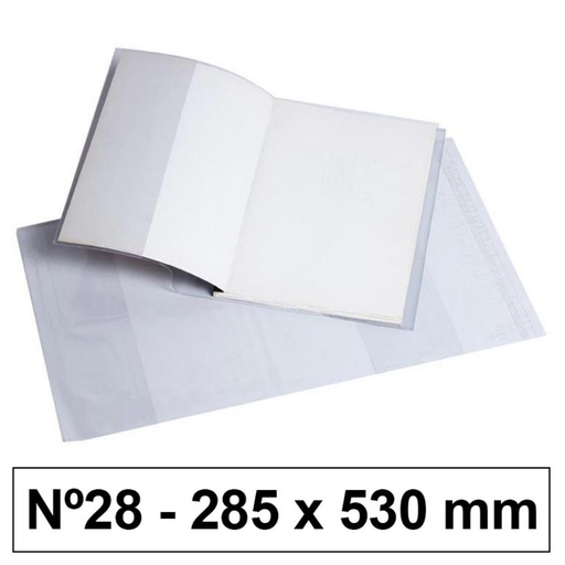 [630530] FORRO LIBROS PVC Nº28 120M 5UD