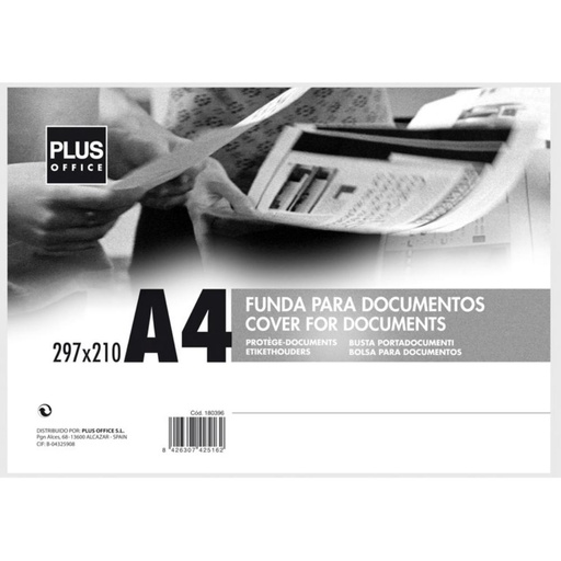 [180396] FUNDA DOCUMENTOS A-4 RIGIDA