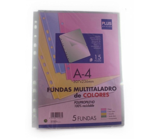 [180502] FUNDA MULTIT.A4 COLOR SET 5