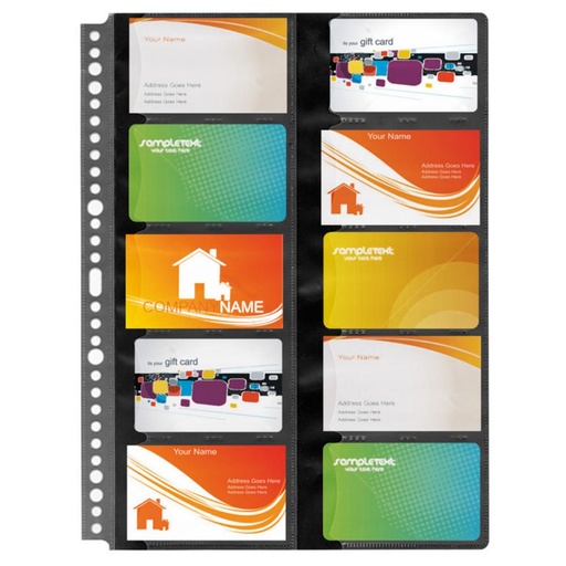 [180597] FUNDAS TARJET.P.P. A4 20T P/10