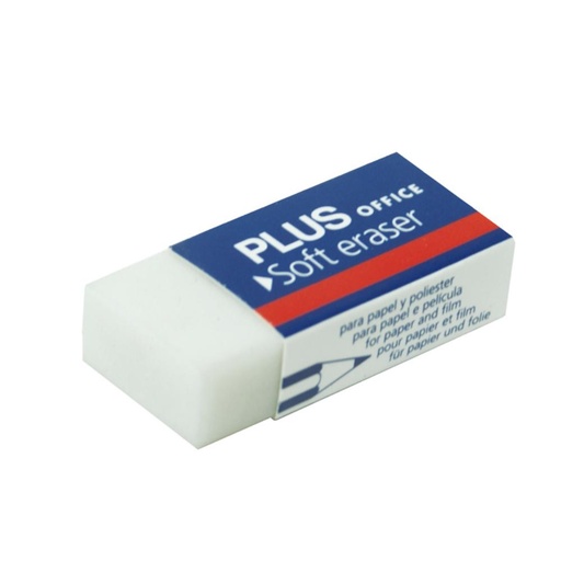 [080013] GOMA DE BORRAR PLUS OFFICE SOFT US30 BLANCO