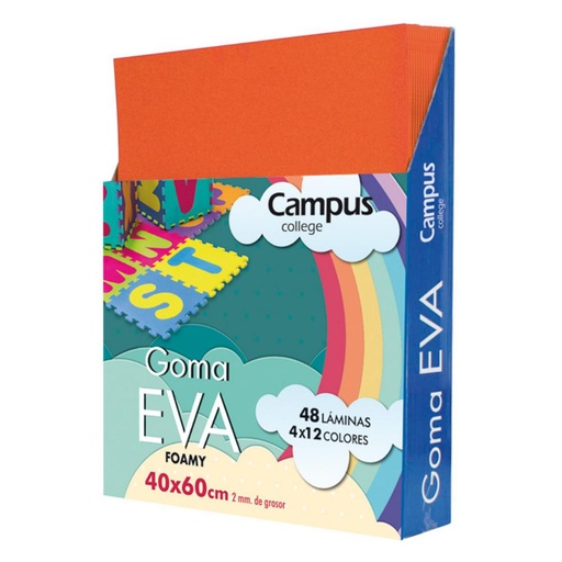 [630465] GOMA EVA CAMPUS COLLEGE 400 X 600 MM. NARANJA