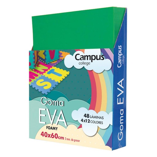[630474] GOMA EVA CAMPUS 40X60 VERDE BILLAR