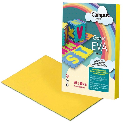 [630456] GOMA EVA CAMPUS A4 AMARILLO