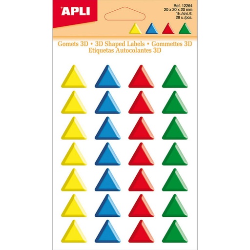 [649783] GOMETS APLI 3D TRINAG. 20mm.1H