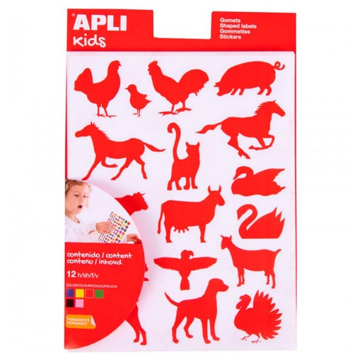 [649958] GOMETS APLI B/ANIMAL GRANJ.12H