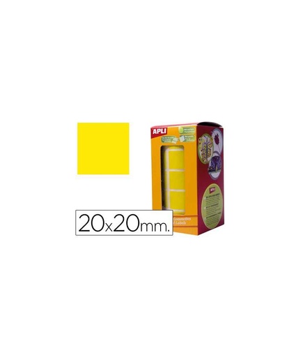 [650129] GOMETS CUADRADO 20 AMARILLO 4875