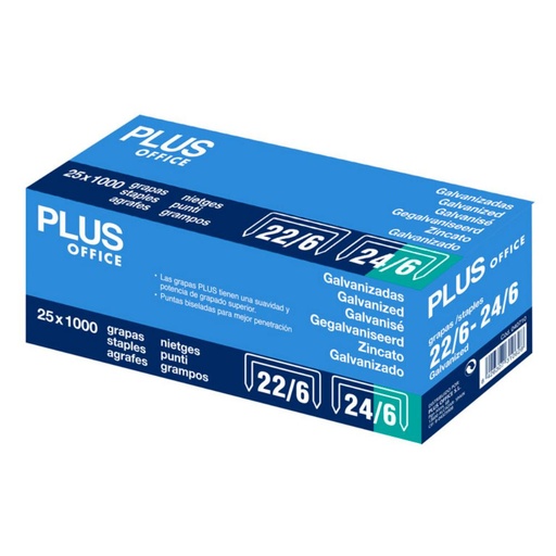 [040710] GRAPAS PLUS 22/6+24/6 PLATEADA