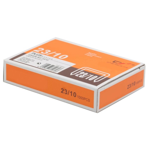 [040091] GRAPAS PLUS OFFICE 23/10 GALVANIZADAS CAJA 1000 UD.