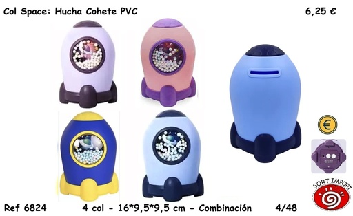 [000253] HUCHA PVC COHETE 6824
