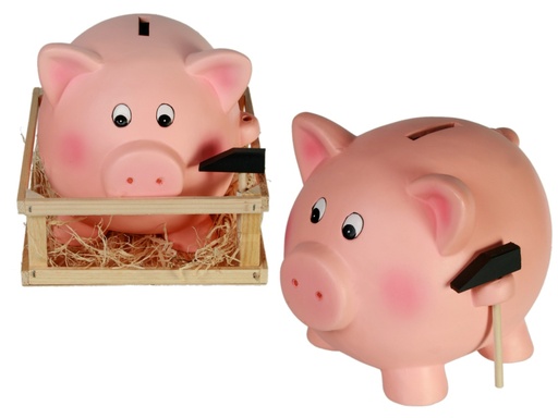 [880040] HUCHA TERRACOTA CERDO MARTILLO