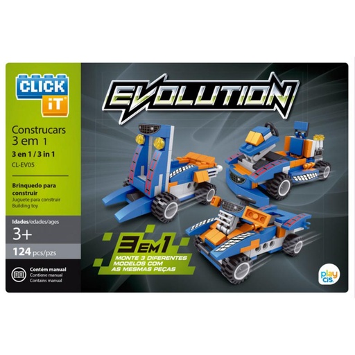 [710230] JUEGO BLOQUES CLICK-IT COCHES