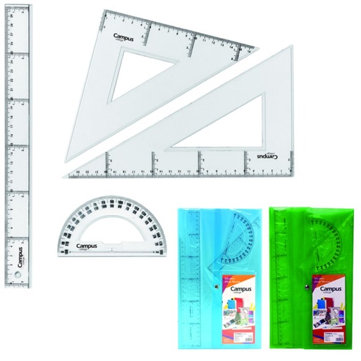 [600381] JUEGO REGLAS 25 CM 4 PCS F/VER