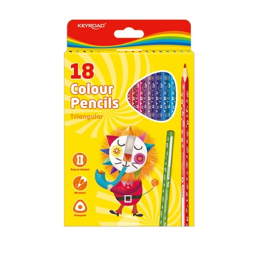[640007] LAPICES COLORES KEYROAD 18 COL