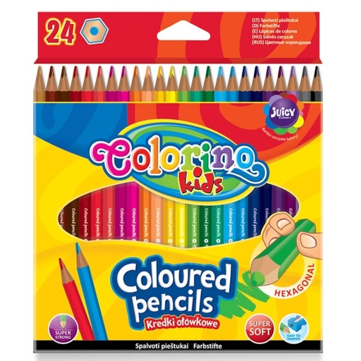[653029] LAPICES HEXAGONALES COLORINO 24 COL 14700PTR