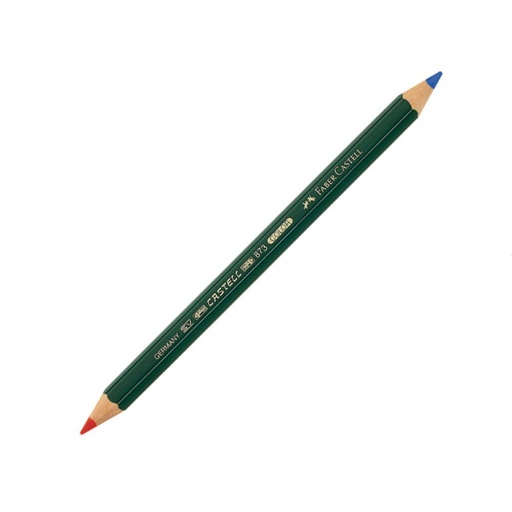 [080057] LAPIZ FABER-CASTELL BICOLOR AZUL Y ROJO 5,4 MM. /12 UD.
