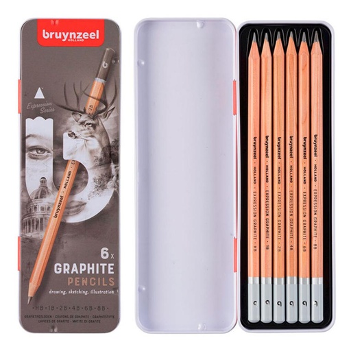 [600463] LAPIZ BRUYNZEEL GRAFITO 6 UD