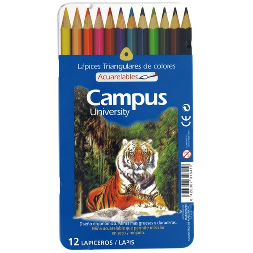 [630367] LAPIZ CAMPUS ACUARELABLES C/12