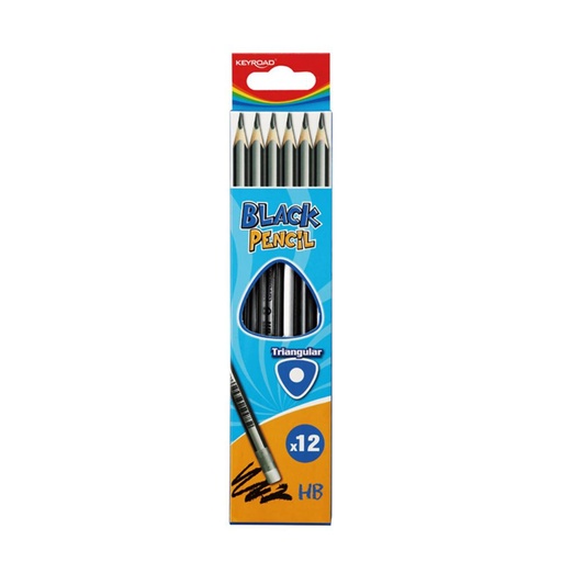 [100045] LAPIZ KEYROAD TRIAN.HB C/G 12U