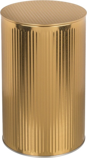 [879989] LATA REDONDA METAL COLO.DORADA