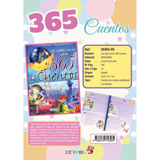 [870317] LEE CADA NOCHE 365 CUENTOS