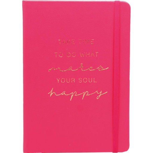 [002962] LIB.MO A5 C/GOMA 100H80G PU.ROSA