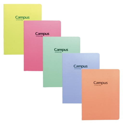 [002881] LIBRETA COSIDA CAMPUS 19X25,5CM 36H 70G LISO PASTEL