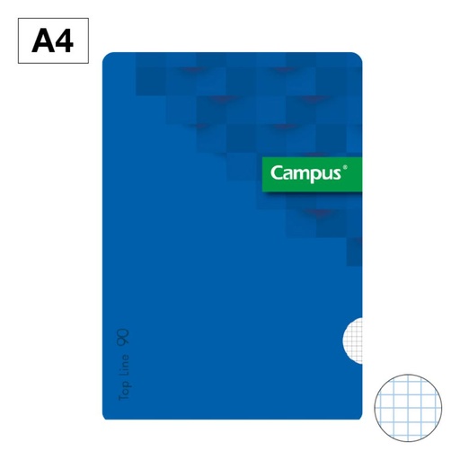 [002994] LIBRETA A4 GRAP 48H 90G PP 4MM AZUL