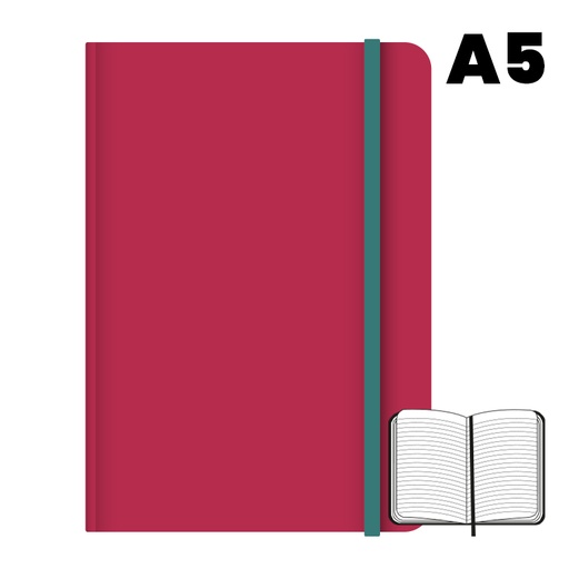 [003521] LIBRETA A5 T.F 96H 75G HN ROJO
