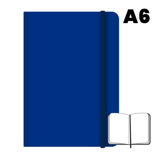 [003508] LIBRETA A6 T.FORRADA 96H 75G HN AZUL