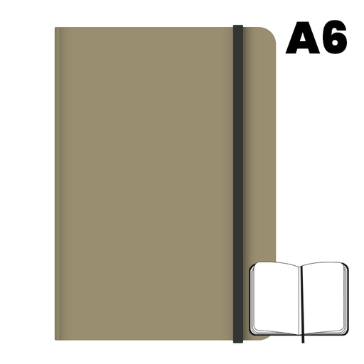 [003505] LIBRETA A6 T.FORRADA 96H 75G HN BEIGE