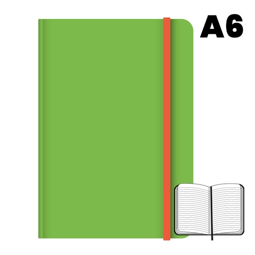 [003499] LIBRETA A6 T.F 96H 75G HN VERDE