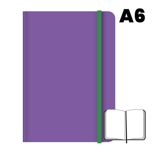 [003507] LIBRETA A6 T.FORRADA 96H 75G HN VIOLETA