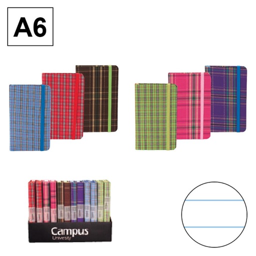 [002253] LIBRETA CAMPUS A6 80G 96H C/GO