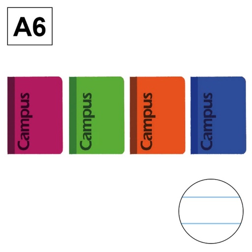 [002176] LIBRETA ENCOLADA A6 30H 70G RH