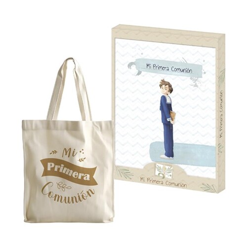 [000761] LIBRO COMUNION NIÑO+BOLSA TOTE