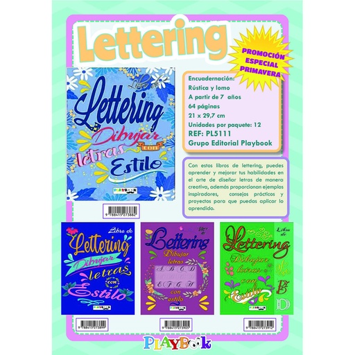 [880101] LIBRO LETTERING VARIOS 5111PL