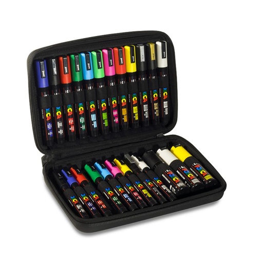 [122055] MALETIN UNI-POSCA PC5M/24 SURT