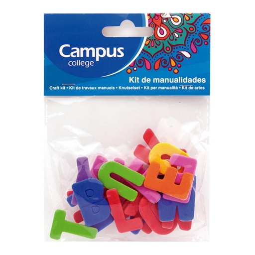 [630620] MANUALIDAD SET G/EVA LETRAS ADHESIVAS 20U