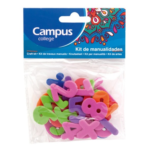 [630619] MANUALIDAD SET G/EVA NUMEROS ADHESIVOS 30U