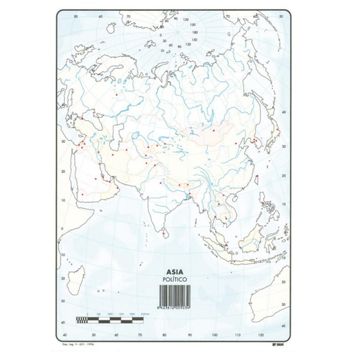 [630362] MAPA MUDO ASIA POLITICO