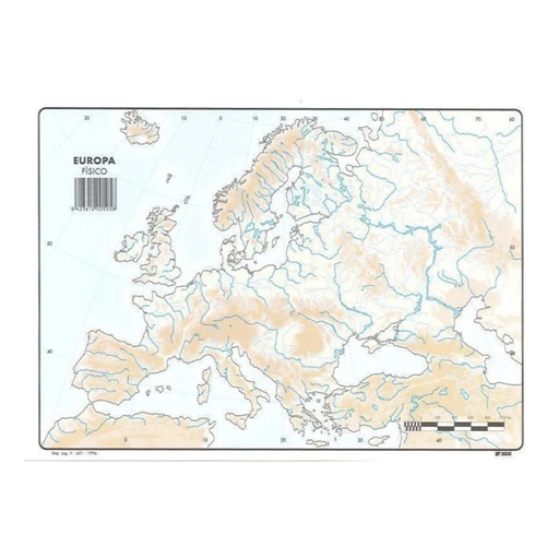 [630351] MAPA MUDO EUROPA FISICO
