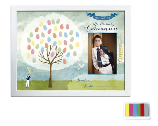 [675044] MARCO HUELLAS COMU.DIN A3 NIÑO