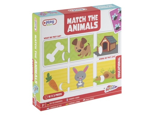 [622492] MATCH THE ANIMALS 30 PIEZAS