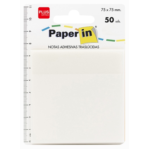 [003145] NOTA ADHESIVAS PAPER-IN 75X75 50H TRANSPARENTES
