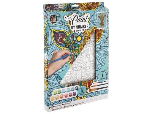 [653189] PAINT BY NUMBER GIRAFFE 150071