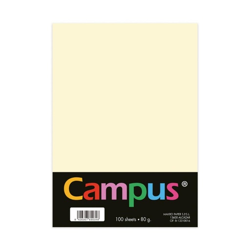[001576] PAPEL A4 80GR 100H CREMA