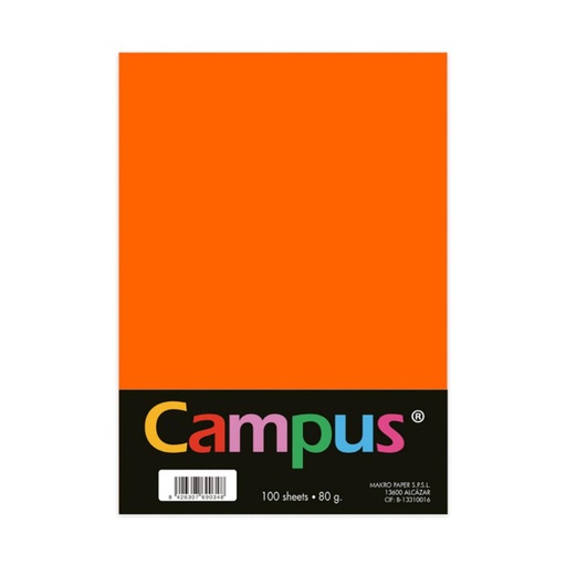 [002892] PAPEL A4 80GR 100H NARANJA NEON