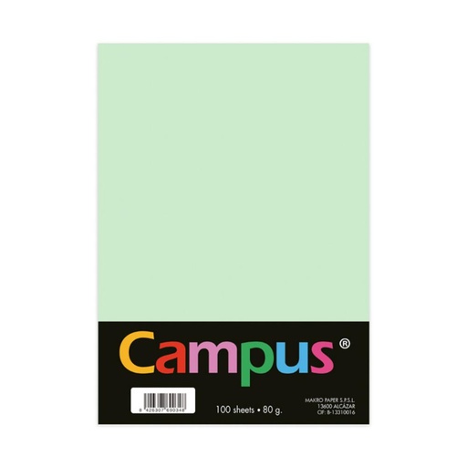 [001009] PAPEL A4 80GR 100H VERDE